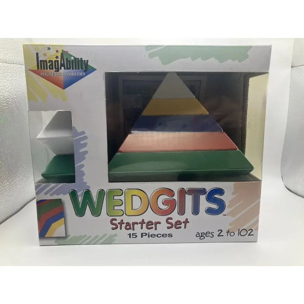 ImagAbility WEDGiTS Starter Set Interlocking Blocks 15pc Plastic Age 2+ MPN 0015